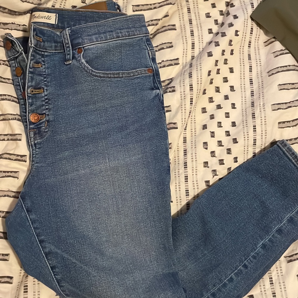 Madewell 9” mid rise skinny crop size 31